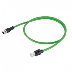 CORDON RJ45/M12 2 PAIRES - 4 CONTACTS