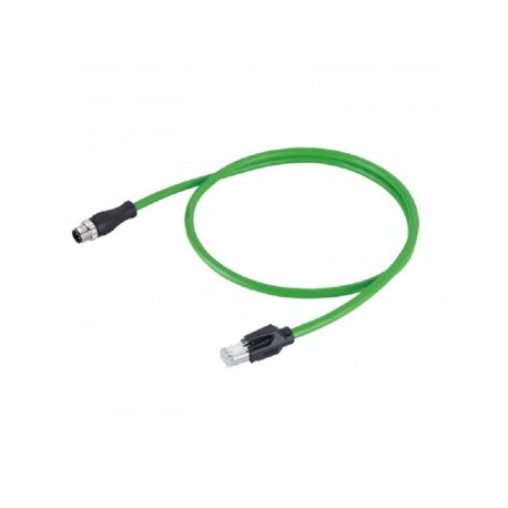 CORDON RJ45/M12 2 PAIRES - 4 CONTACTS