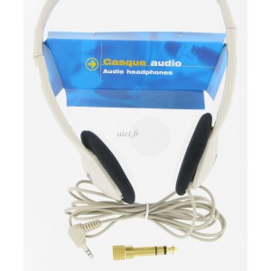 CASQUE STEREO AVEC ADAPTATEUR.