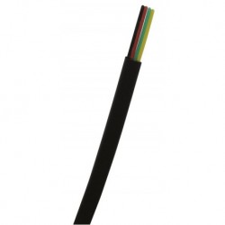 CABLE PLAT 4 CONDUCTEURS NOIR /100m