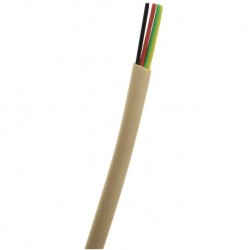 CABLE PLAT 4 CONDUCTEURS BEIGE /100m