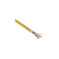 CABLE 4 PAIRES CAT6 MULTIBRINS JAUNE  FTP  /100m