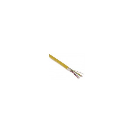 CABLE 4 PAIRES CAT6 MULTIBRINS JAUNE  FTP  /100m